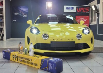 Alpine A110S – pose du film PPF Protect+ réalisée par VPLS