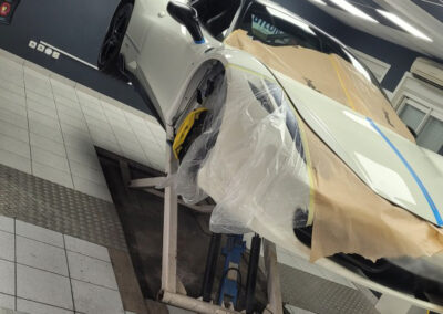 Ferrari 458 Italia – pose du film PPF sur capot, ailes et portes par VPLS